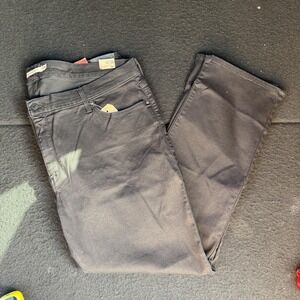 Levi's 314 Shaping Straight Jeans Womens 26W X 30 Black Mid Rise Stretch Denim